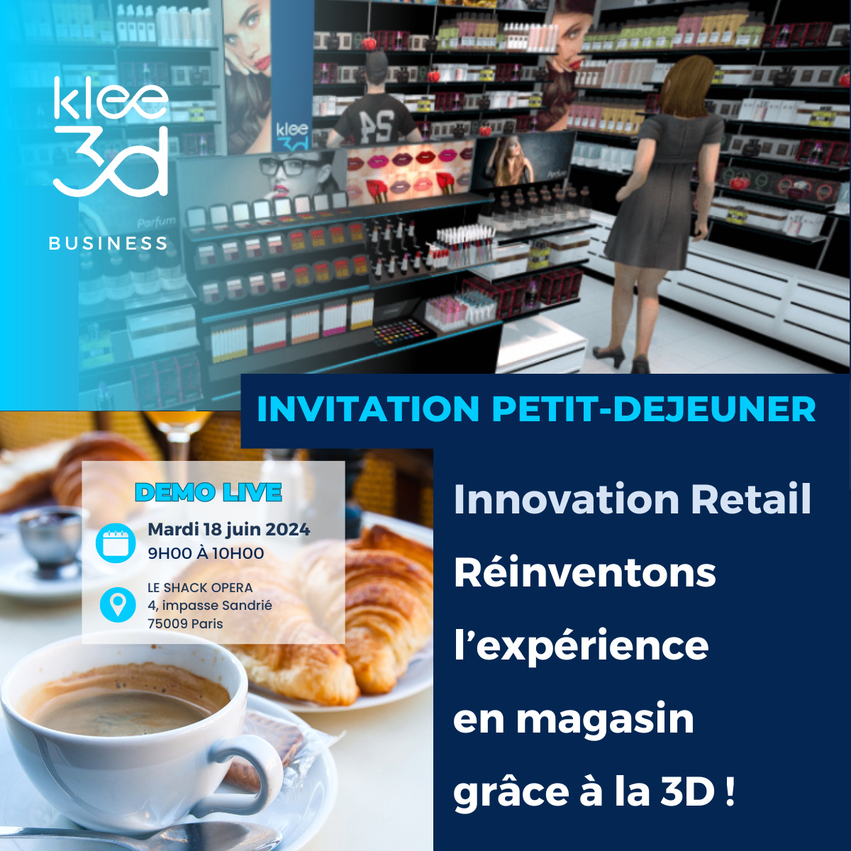 Petit-déjeuner Innovation Retail 3D